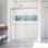 Porte de douche sans cadre E 68 "x H 70" Ese
