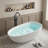 55.12'' x 30.71'' Soaking Solid Surface Bathtub