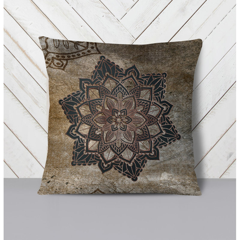 Throw Pillow With Insert, Brown 3, 20"H x 20"W