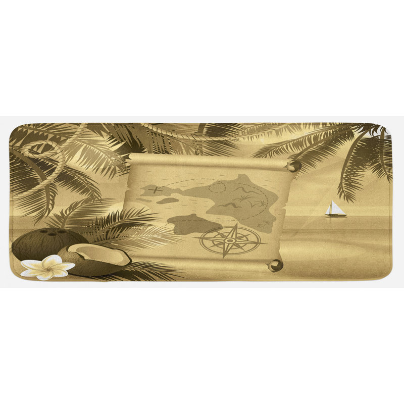 Tapis de cuisine island map