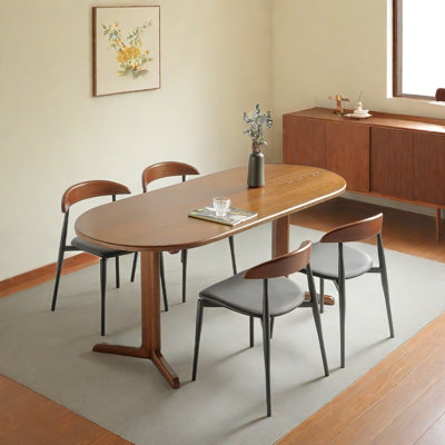 Solid wood retro dining table sets.