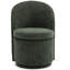Fauteuil d'appoint rembourré pivotant avec dossier haut-1629528274
