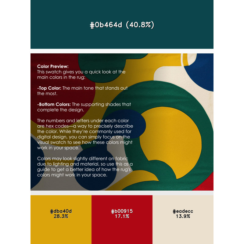 Breezy Orbit Rug, Round 3'