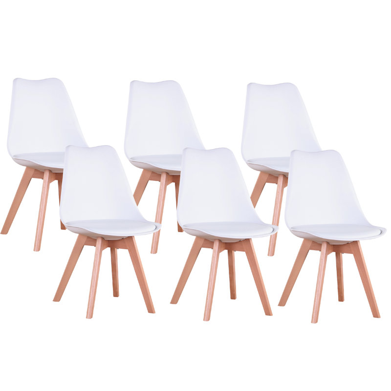 Quade Upholstered Dining Chair, White, 6