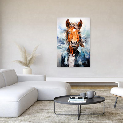 «Dapper Horse Portrait», art mural