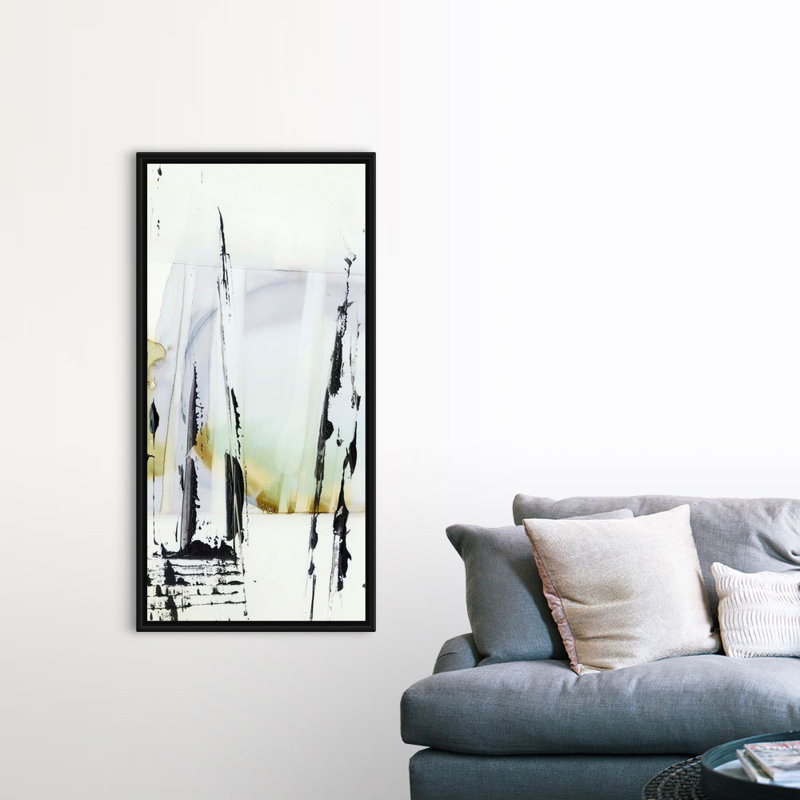 Art mural sur toile Bamboo Marsh II, Toile avec cadre blanc, H 60 po x l 30 po x P 1,75 po