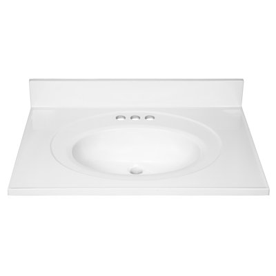 Cultured Marble Vanity Top with Backsplash