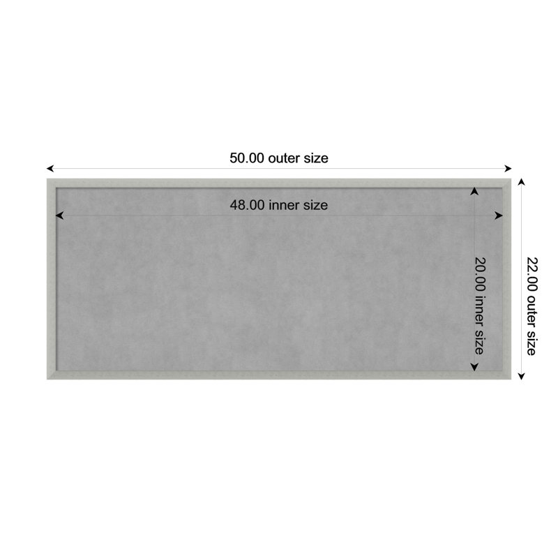Magnetic Metal Magnetic, 22" H x 50" W