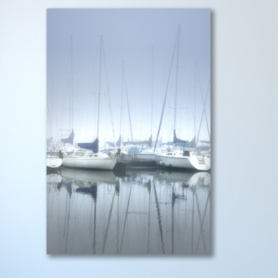 Misty Marina III by Dano - Wrapped Canvas Print