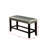 Silver Faux Leather Counter Height Dining Bench, Seat With Stable Wooden Base, Modern For Room Bench Dining, Robust Wood Elegance-1101297844