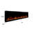 Ultra Thin Aerus Slim Recessed or Wall Mounted Electric Fireplace, Alexa or Google Home Compatible, WiFi, Logs & Crystals, Remote Control-102323154