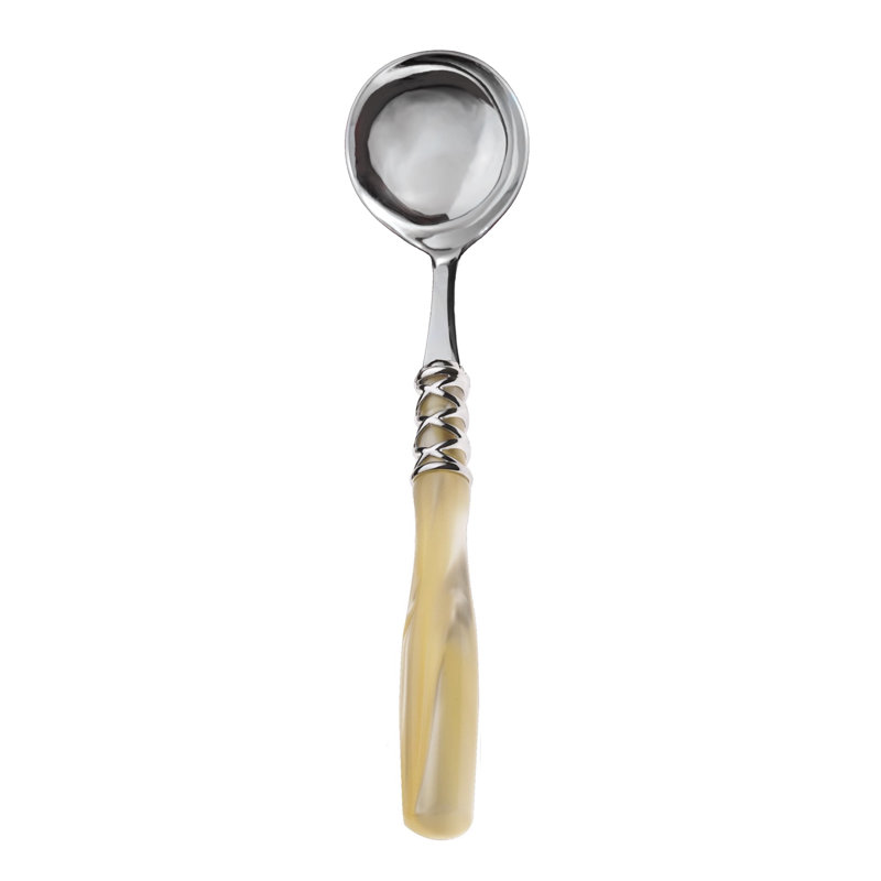 Arianna Stainless Steel Ladle, Ivory