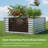 Oretha Outdoor Ground-Level Planter Box With Galvanized Steel Frame, Open-Ended Base Garden Bed For Yard-296630267-296630268