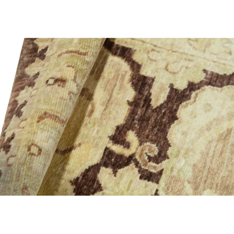 Wool Oriental Area Rug in Beige