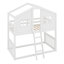 Twin Over Twin Size House Bunk With Ladder And Window