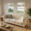 Canapé 3 places avec 2 coussins (beige)-217795608