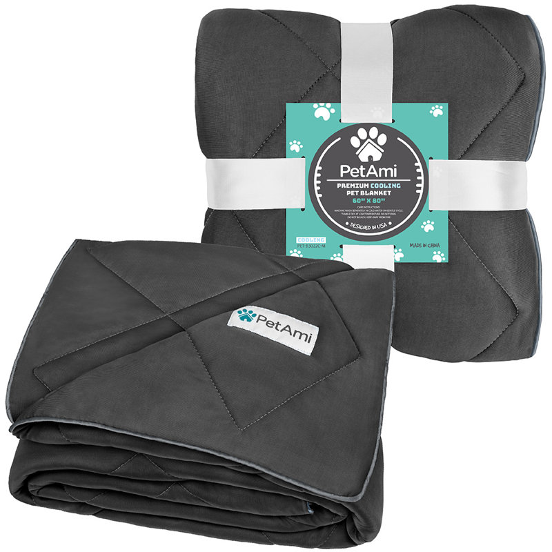 PET - B3022C Nylon rafraîchissant, 80 po x 60 po, Gris
