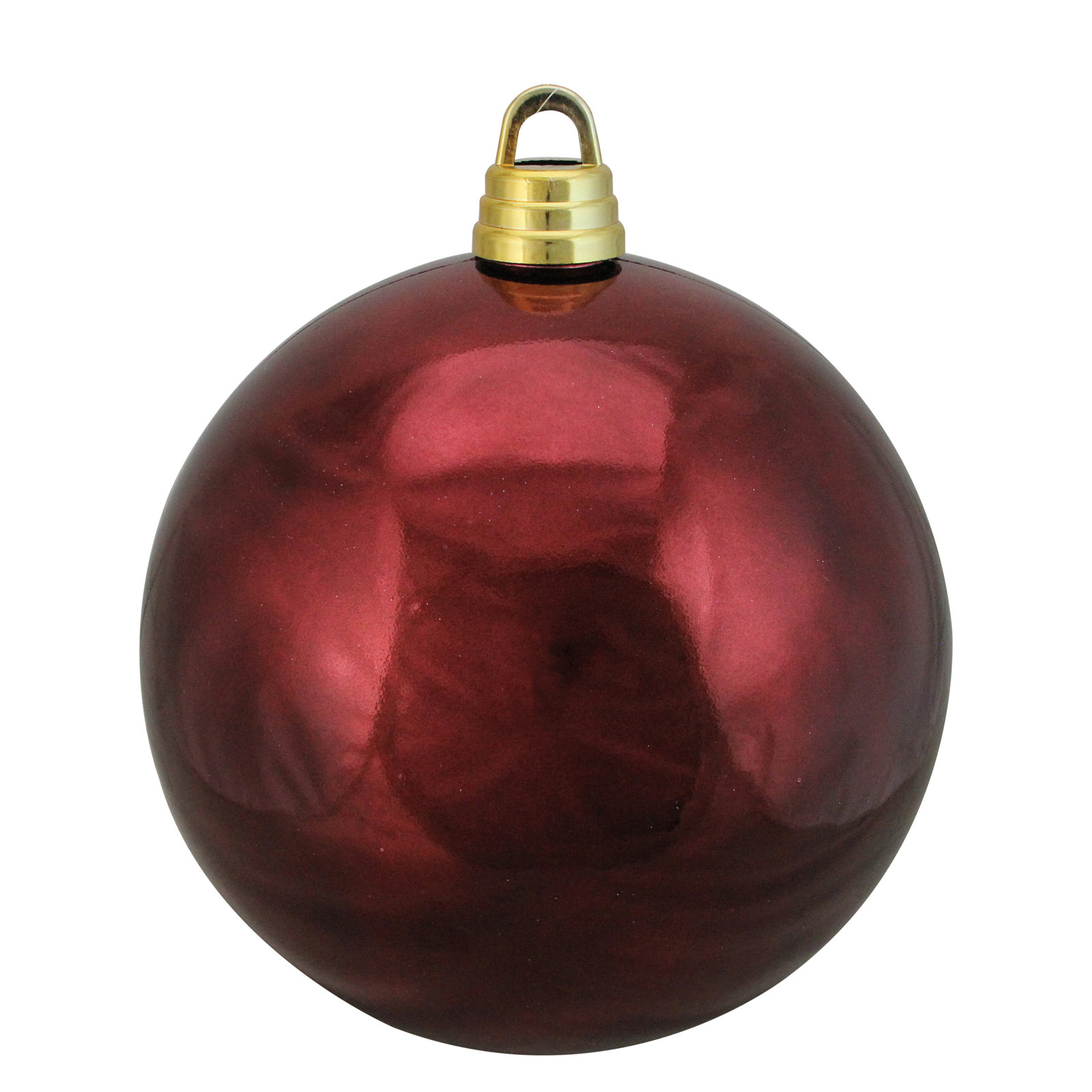 Shatterproof Bauble, 12" H x 12" W x 12" D, Burgundy