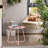 Pink Outdoor Iron Plate Table