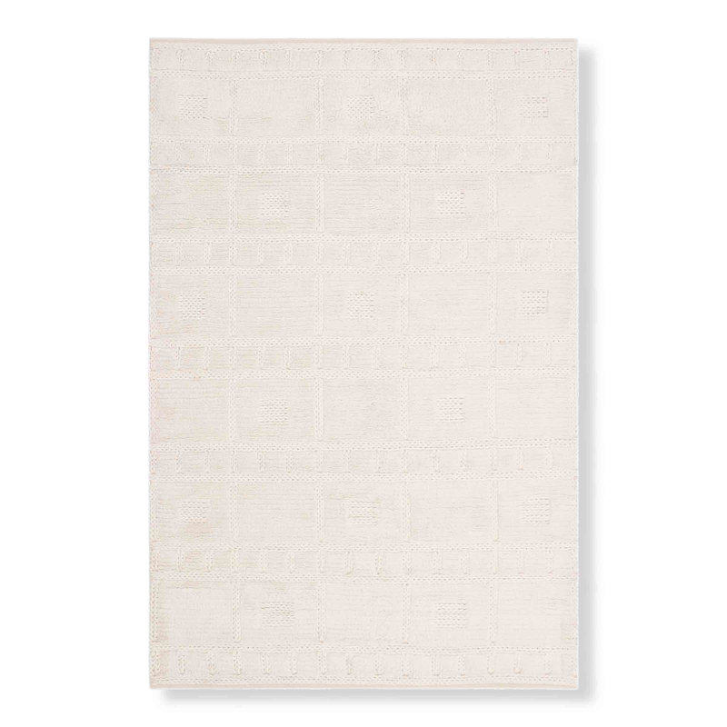 Tapis carré en laine à poils longs, Tapis de couloir 2 pi 6 po x 9 pi