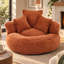 Pouf individuel avec 3 coussins, accoudoirs et rembourrage en mousse mémoire haute densité