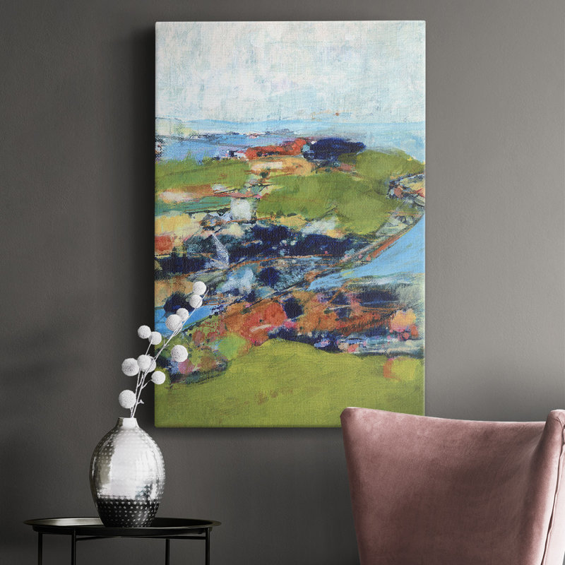 Country Road Trip II - peinture sur toile, L 12 po x H 18 po x P 1 po