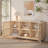 Mid-Century Modern 59" Solid Wood Sideboard/TV Stand with Slat Doors-366692387