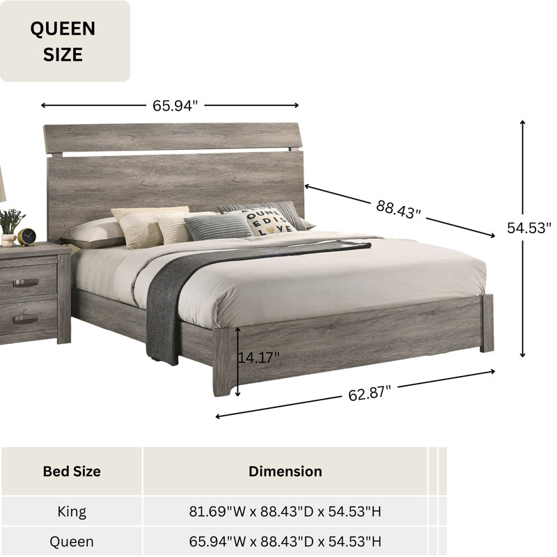 Ensemble de chambre à coucher standard 5 pièces Teme, Très grand