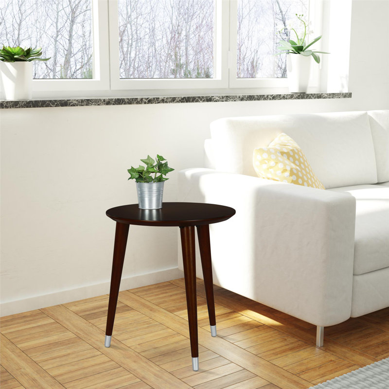 End Table, Espresso/White, Espresso