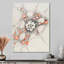 Encre, structures cellulaires rétro - impression murale abstraite, salon-1012698179-1012698169