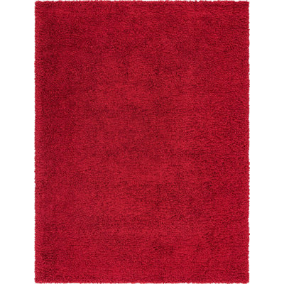 Tapis à poils longs Merlot