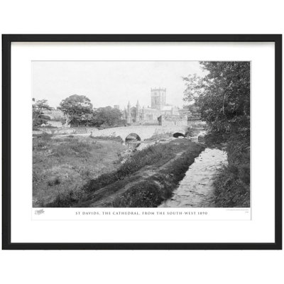 St Davids, The Cathedral, From The South-West 1890 by Francis Frith - Single Picture Frame Print