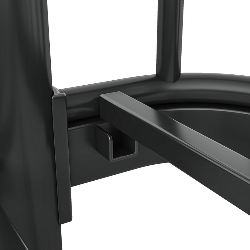Lit superposé ApexNest avec cadre métallique tubulaire rond amélioré, Twin over Twin, Black