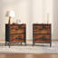 Jaece Modern 2-Fabric Drawer Nightstand, Small Space Bedside Table, End Table Storage Cabinet-1633105521