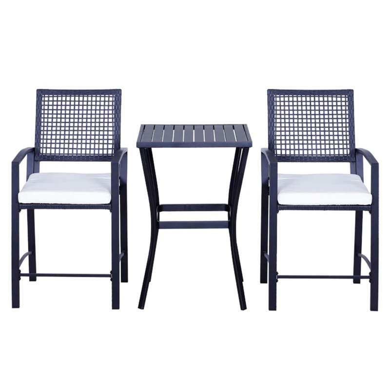 Ensemble de table de salle à manger d'extérieur, ensemble de table de bar pour le patio