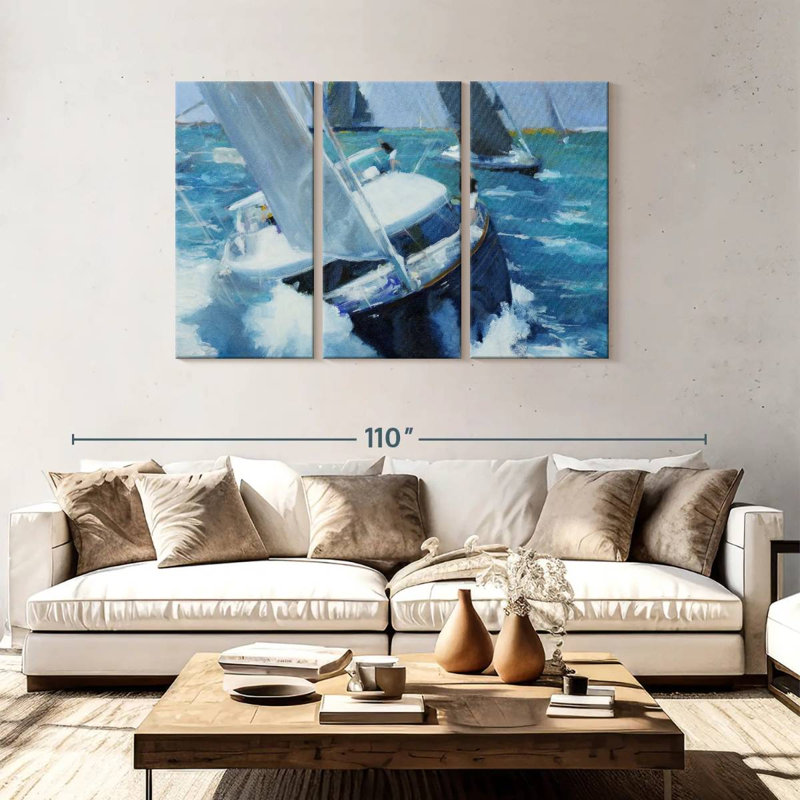 Mehar White Water, 48" H x 74" W