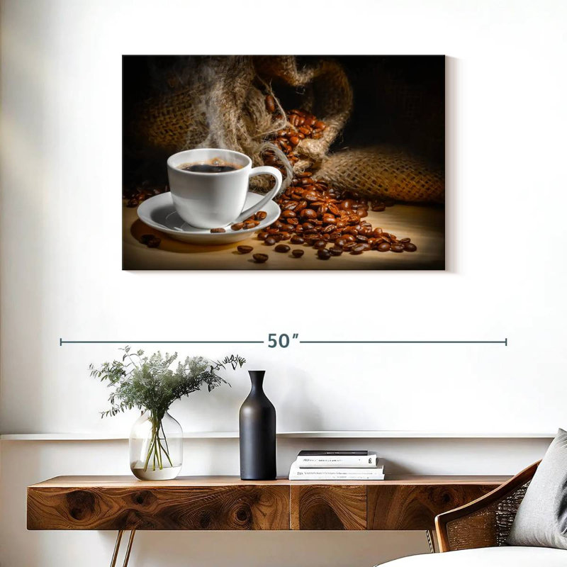 Freshly Brewed Coffee Canvas Print, 36" H x 24" W x 1.25" D