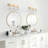 3-lamp White Gold Adjustable Iron Industrial Mirror Front Light-1240516624