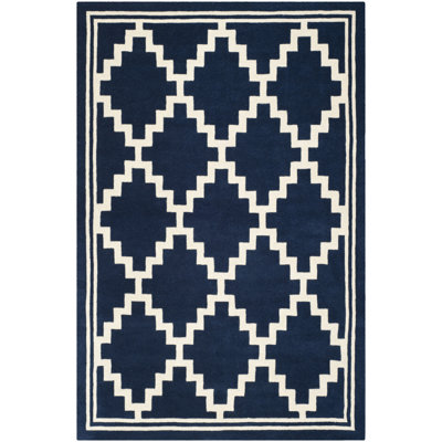 Geometric Wool Hand Woven Area Rug