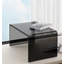 Kireina 25,6 pouces table basse italienne de luxe créative en acrylique, table d'appoint de salon, table de chevet d'étude de chambre à coucher (matériau acrylique transparent haut de gamme)-744872442