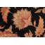 Tapis brun / noir en laine noué à la main 6 pi 4 po x 9 pi 1 po Baccio