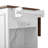 Kitchen Island with Glass Door Storage, Power Outlet and Open Shelves-1484502566
