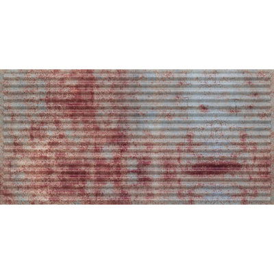 Ridged Metal 48'' L x 24'' W Textured PVC Drop-In Ceiling Tile In Old Tin Roof
