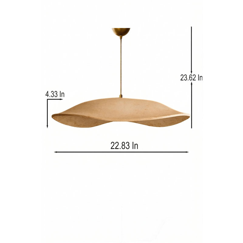Vintage Gold Metal Chandelier, Adjustable Height 15 to 23.6 inches, Ø22.8 inches, IP20 | 1 x E27 Socket (Max 40W, Bulb Not Included) | Elegant Lighting Fixture for Dining Room & Living Spaces, Stylish Design