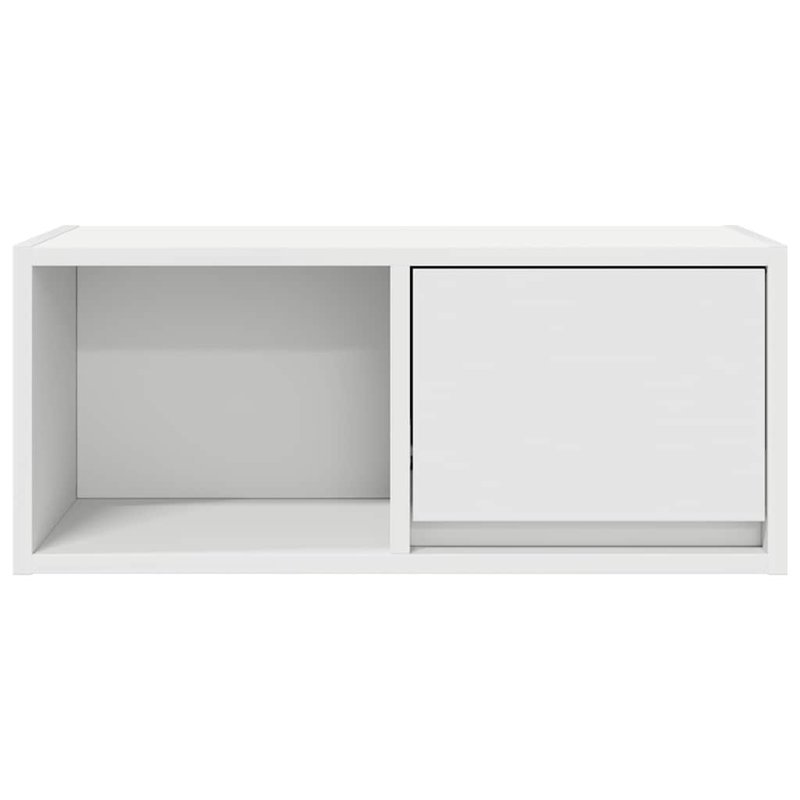 TV Cabinet 80X31x25.5 Cm Engineered Wood, 60 cm, White