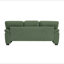 Canapé 3 places, canapé rembourré, mobilier de salon moderne, canapé en tissu texturé, canapé minimaliste, fauteuil confortable, canapé à structure robuste