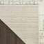 Power Loom Synthetic Fibers Abstract Area Rug in Ivory/Gray-1137874911
