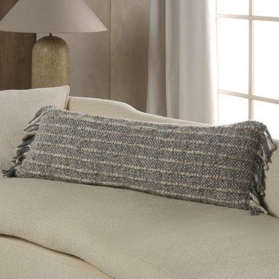 Coussin lombaire fait à la main Angora (13 po x 40 po)