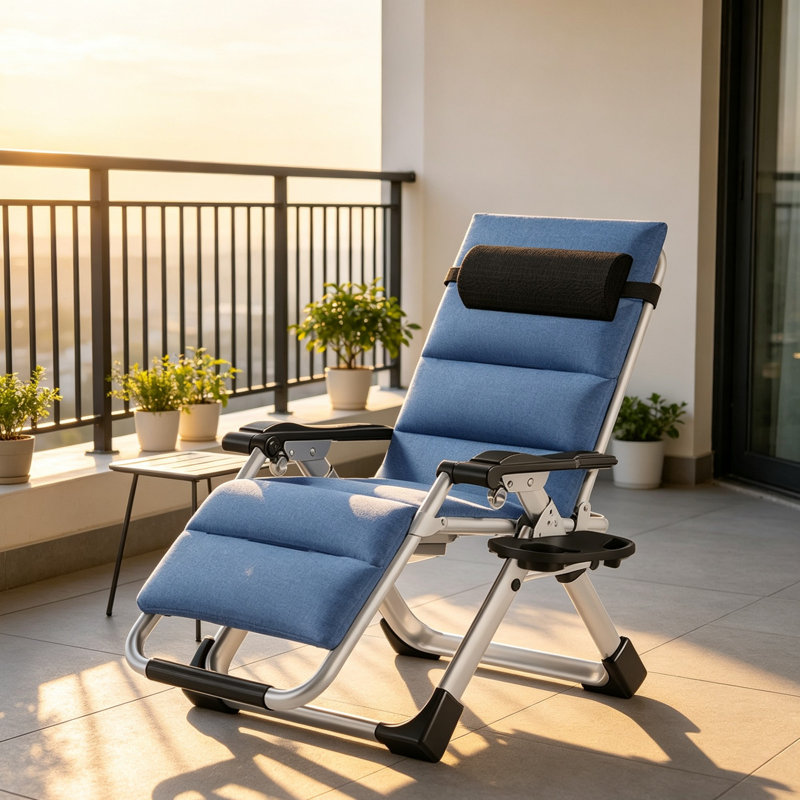 Fauteuil Zero Gravity, Bleu
