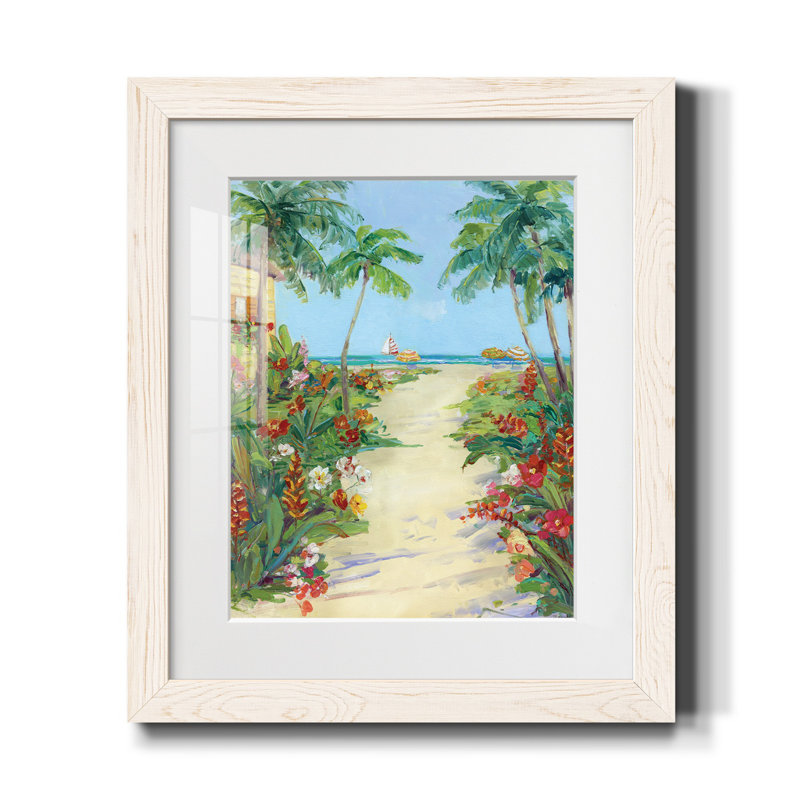 Turning Tides I - Cadre photo, reproduction d'art sur papier, Blanc, H 20 po x l 17 po x P 1,5 po